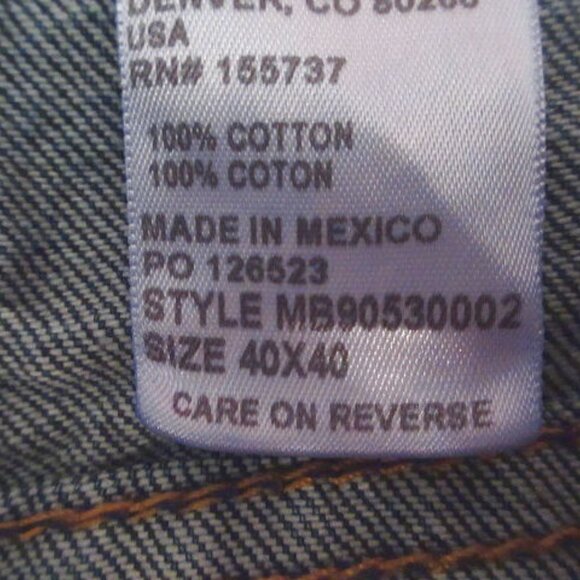 Cinch Western Denim Jeans Mens 40x40 Green Label Relaxed Fit MB90530002 NWT - Picture 5 of 10